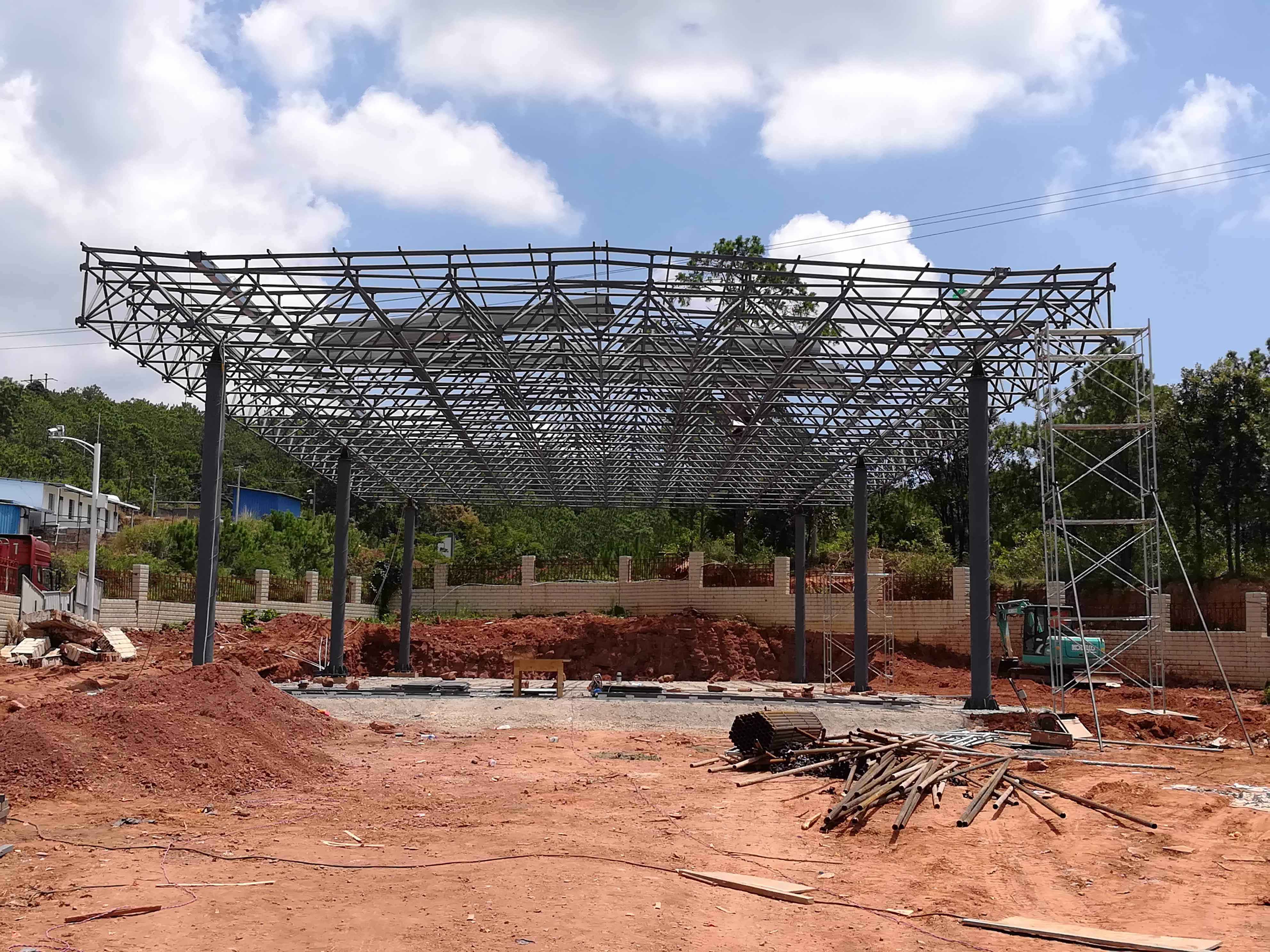 南开加油站网架屋面